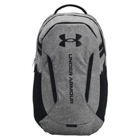 .Under Armour Hustle 6.0 BackPack - Castlerock Full Heather/Black - (1384672-026) - C25
