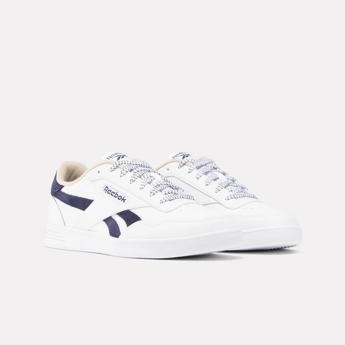 .REEBOK COURT ADVANCE - WHITE/WHITE/NAVY - (100202584) - RWN - R1L5