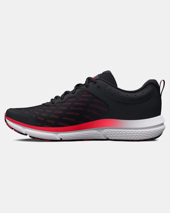 - Under Armour Mens Charged Assert 10 Black/Black/Red - (3026175 006) - M12 - R2L18