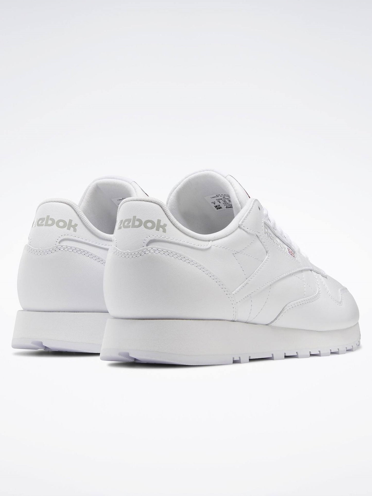 .Reebok Kids Classic Leather - WHITE - (100010471) - WWC - R1L5