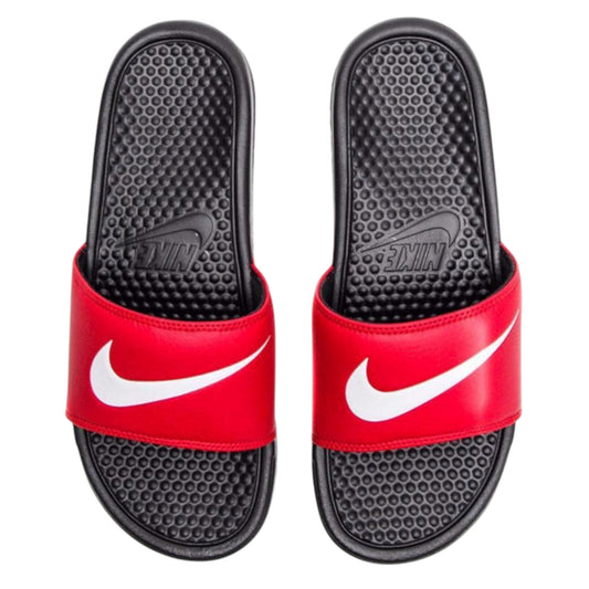 .Nike Benassi Red/White Scuffs / Slides (312618-006) "NO BOX"- R - F