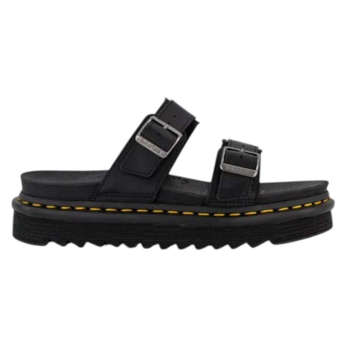 .Dr Martens Myles 2 Strap Buckle Sandal Black Brando Leather - (23523001.BLK) - MY - R2L15
