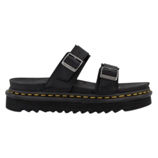 .Dr Martens Myles 2 Strap Buckle Sandal Black Brando Leather - (23523001.BLK) - MY - R2L15