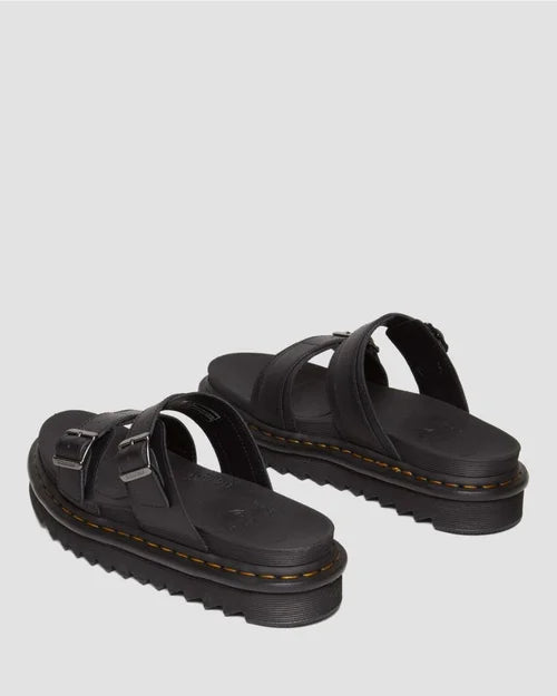 .Dr Martens Myles 2 Strap Buckle Sandal Black Brando Leather (23523001.BLK) - MY - R2L15