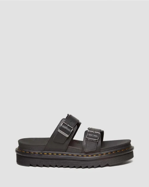 .Dr Martens Myles 2 Strap Buckle Sandal Black Brando Leather (23523001.BLK) - MY - R2L15
