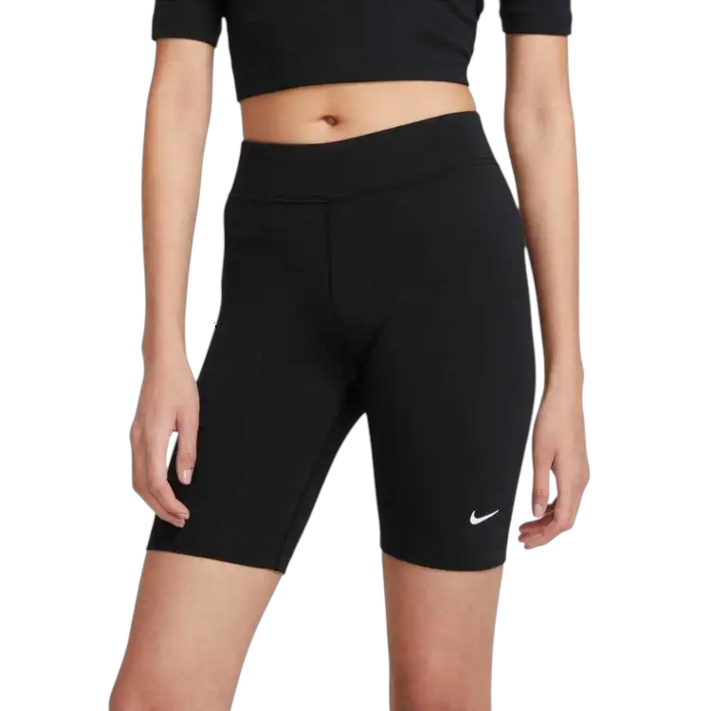 .Nike Womens Essential Mid Rise Bike Shorts - (CZ8526-010) - SV2 - F