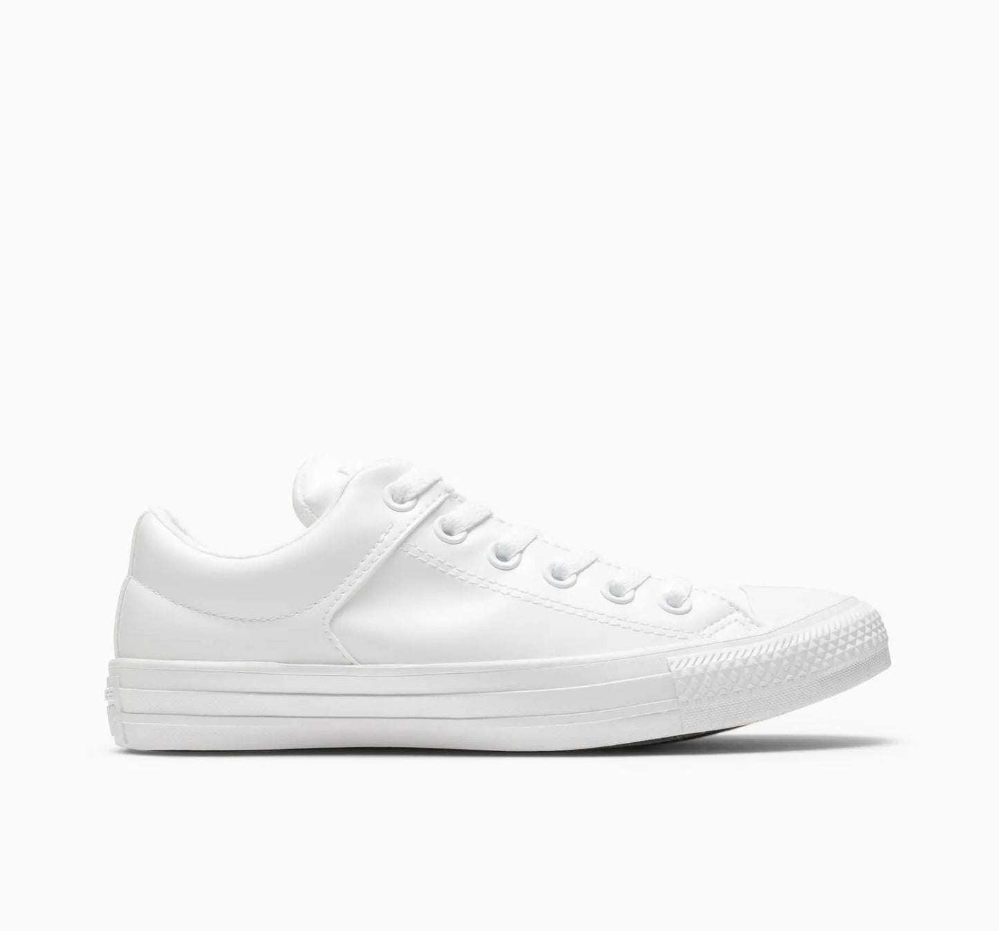 .Converse Chuck Taylor Leather Low Cut White Monochrome - (A10446) - OXW - R1L7