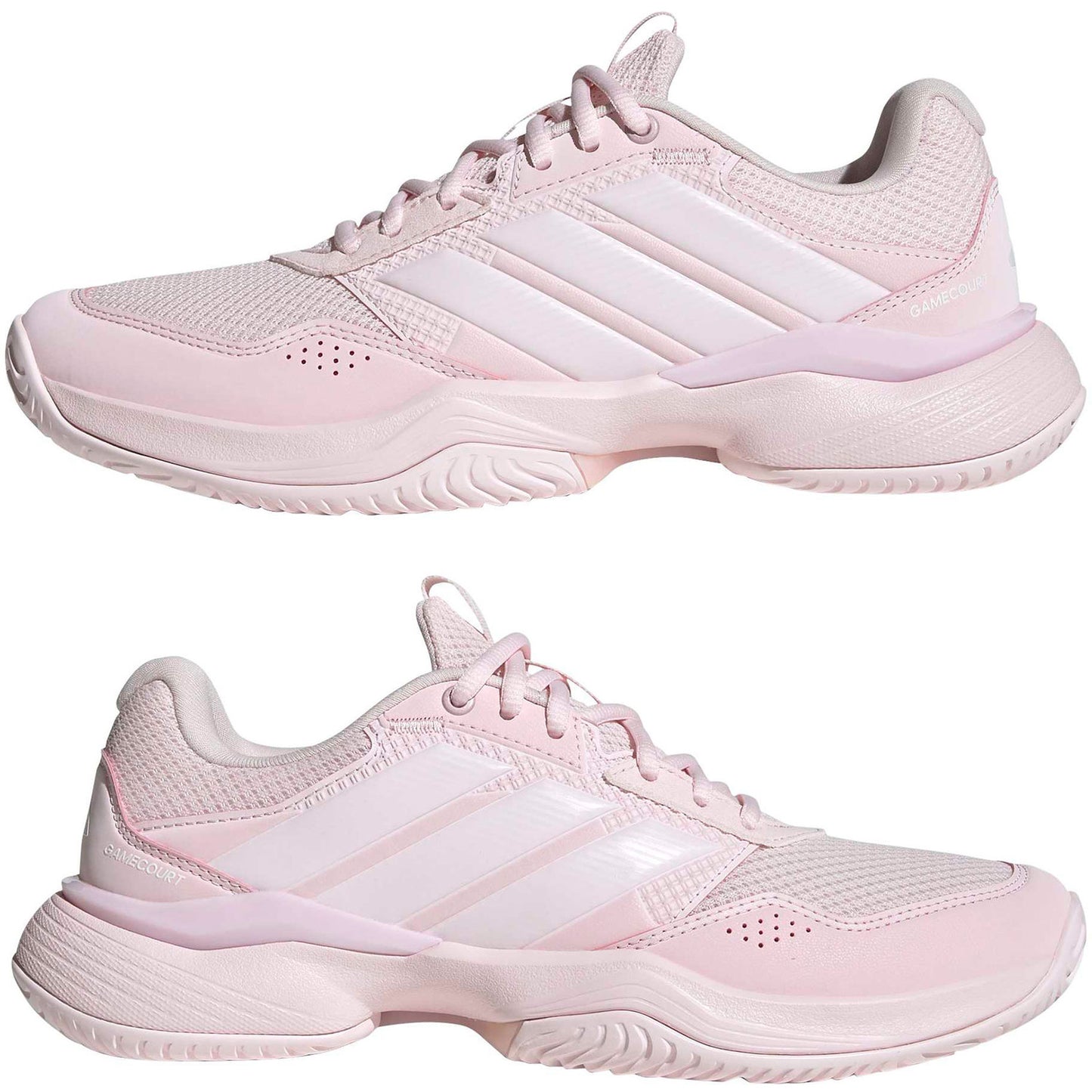 .Adidas GameCourt 3 All Court Tennis / Netball Shoes - PINK/WHITE - (KI3599) - K6 - R2L14