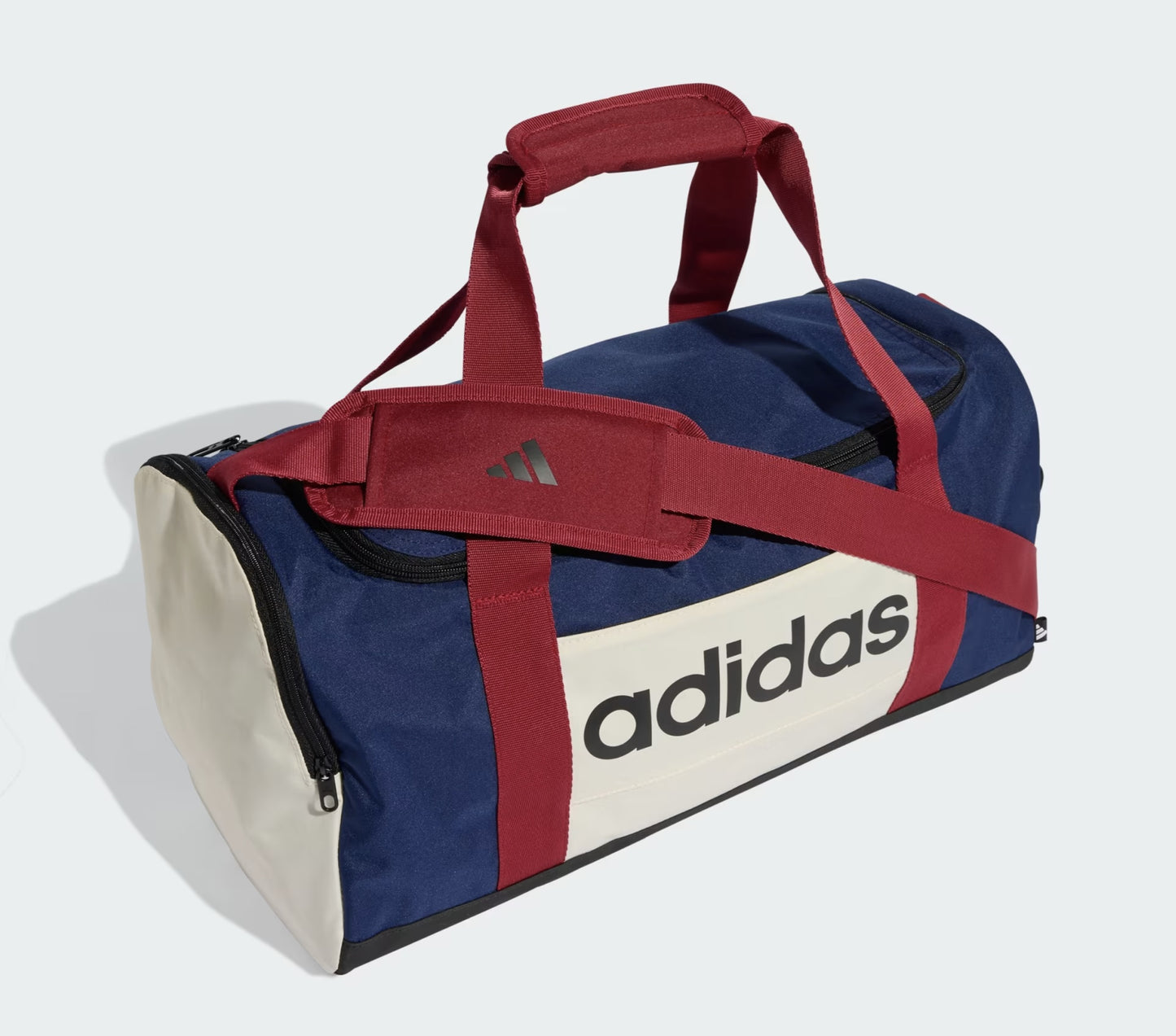 .Adidas Liner Duffel Bag SMALL - Dark Blue / Off White / Active Maroon - (KE5543) - C20