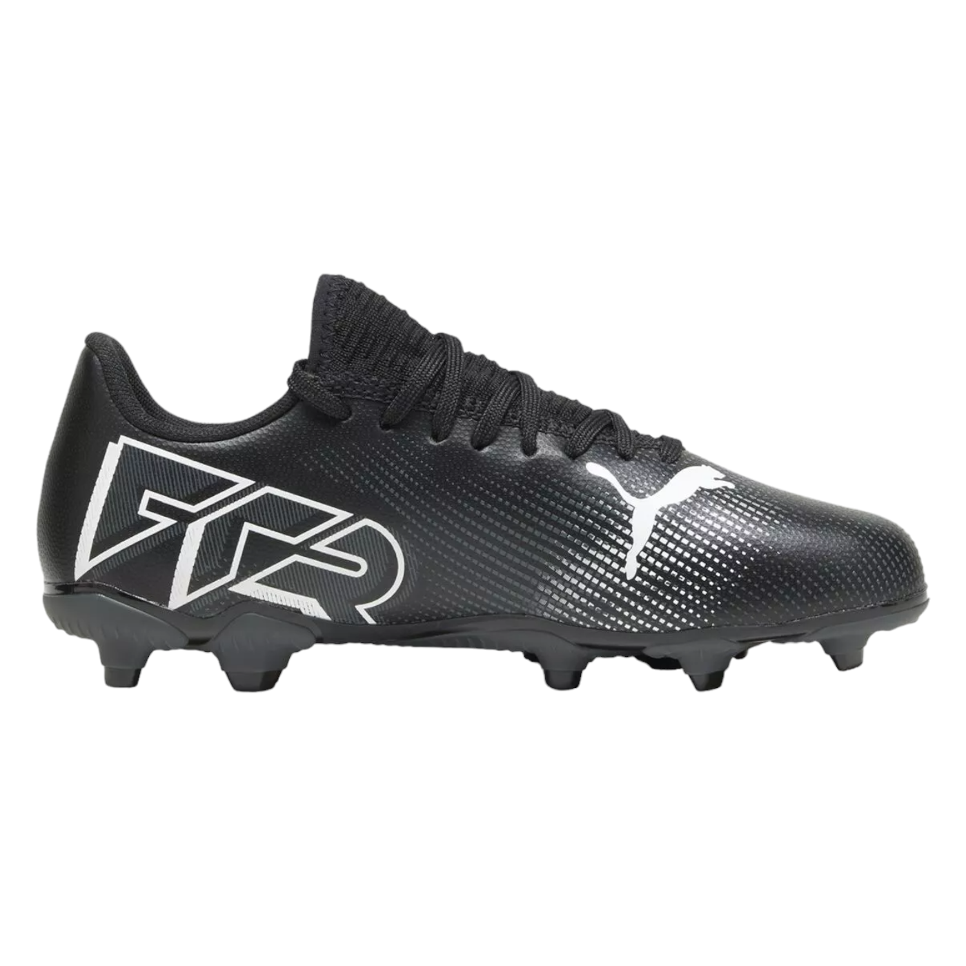 - PUMA FUTURE 7 PLAY FG/AG Junior YOUTH Unisex Football Boots BLACK/WHITE (107734 02) - K62 - R2L17