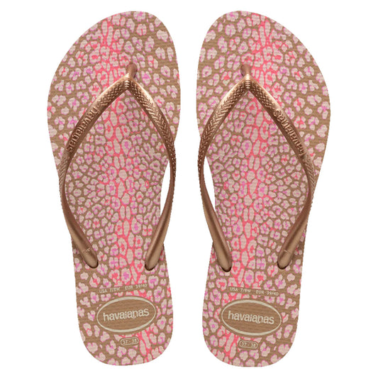 Havaianas Kids Slim Animals ROSE / GOLD 8548 - (KIDSSLIMANIMALS) - HVANI - F