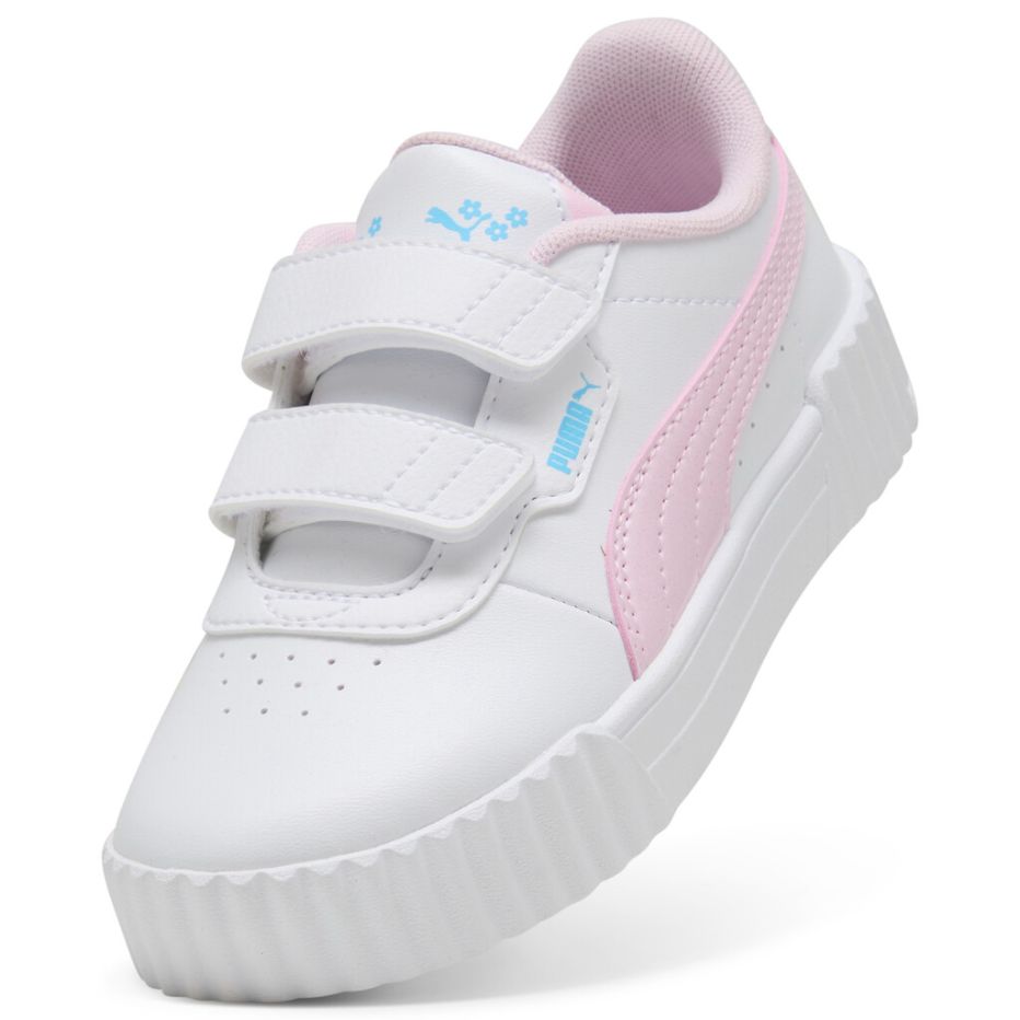 .PUMA TODDLER CARINA 3.0 JELLY HEAVEN - WHITE/PINK - (405056-01) - CL3 - R1L9