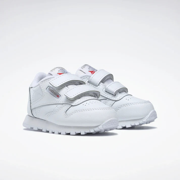 .REEBOK TODDLERS CLASSIC LEATHER 2V - WHITE - (100010355) - LRV - R1L9