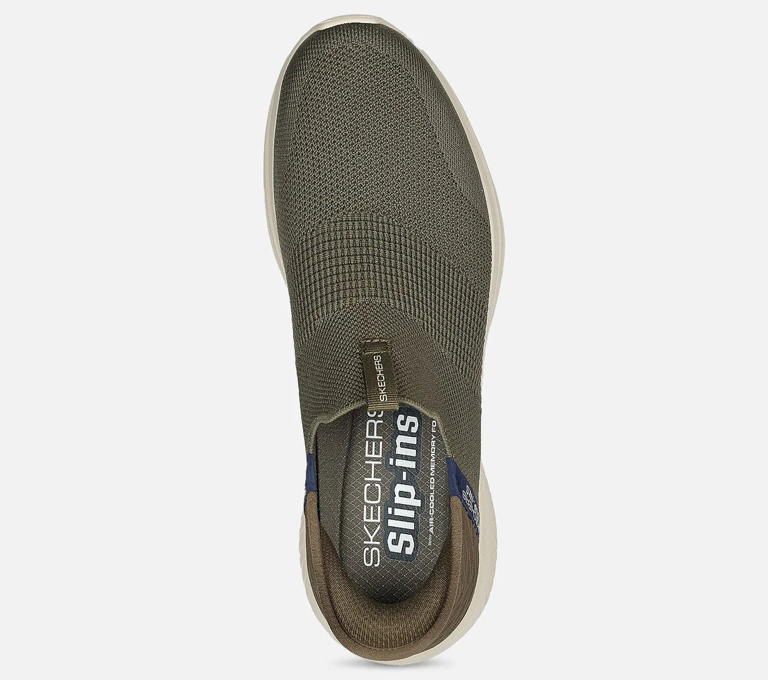 .Skechers Mens Slip-Ins Ultra Flex 3.0 TUSKEN - OLIVE - (232451.OLV) - POV - R2L15