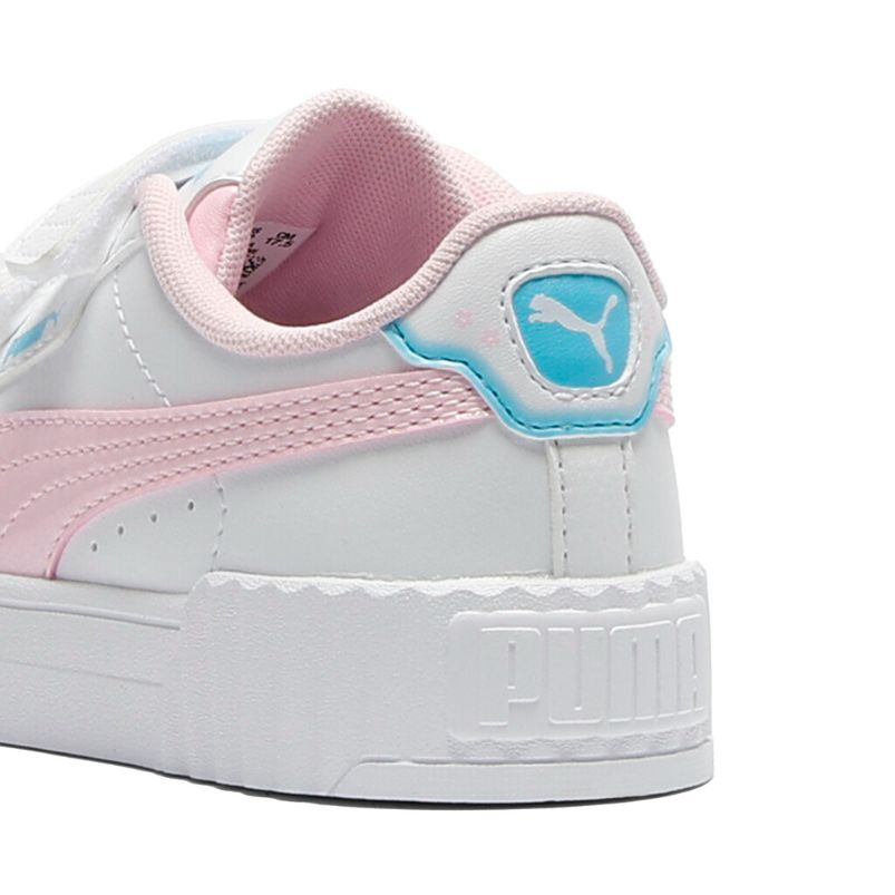 .PUMA KIDS CARINA 3.0 JELLY HEAVEN - WHITE/PEARL PINK - (405055-01) - CJ3 - R1L10
