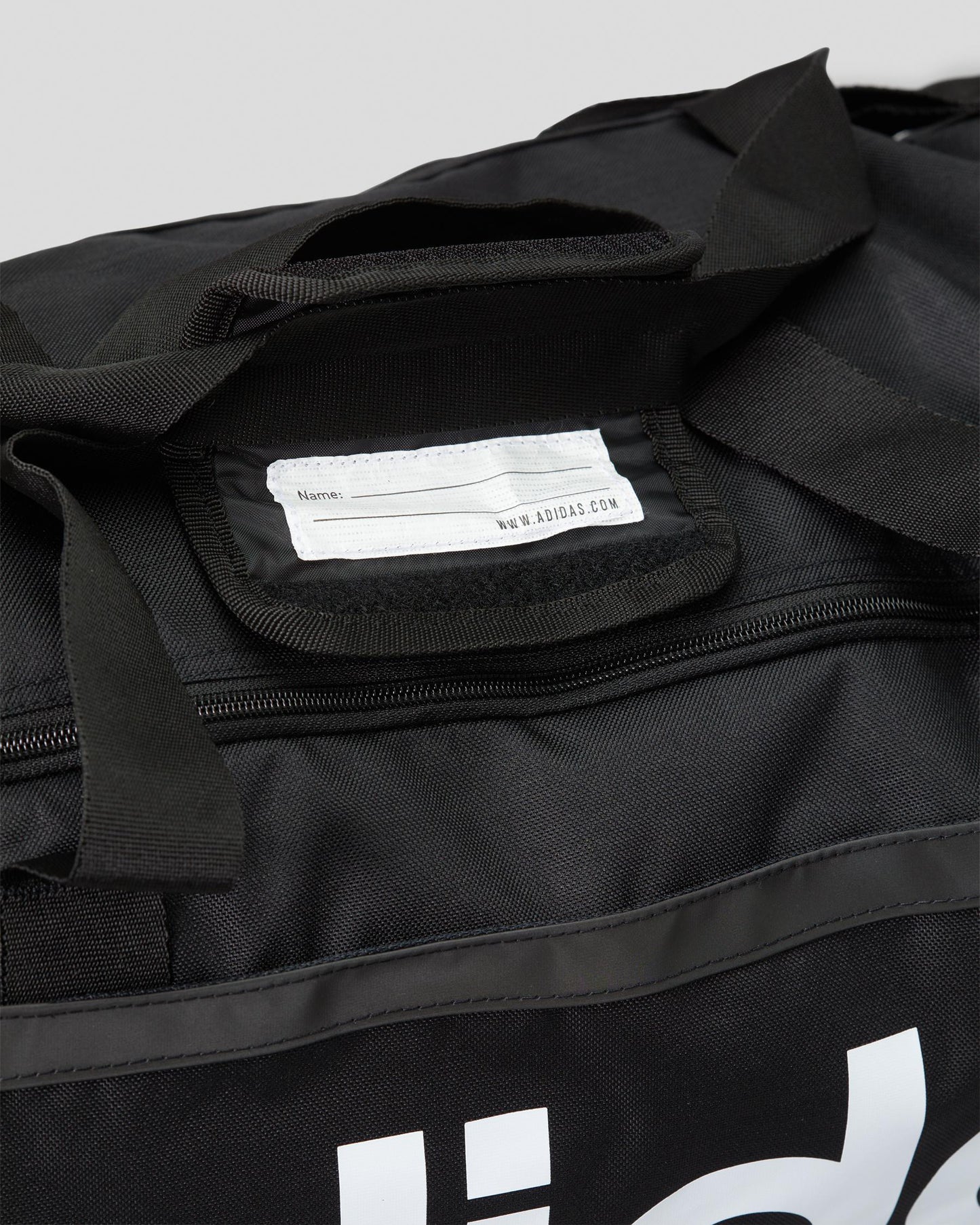 .Adidas Liner Duffel Bag MEDIUM - BLACK/WHITE - ( HT4743 ) - C17