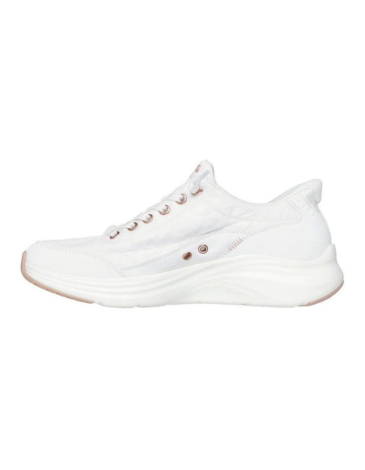 .SKECHERS Women Slip-Ins Contour Foam Cozy Fit Golden Hour - WHITE - (150413.WTRG) - WHR - R2L15