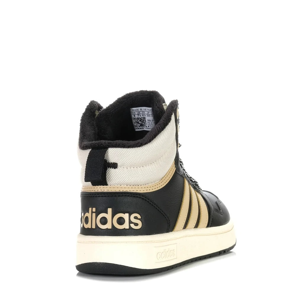 - Adidas Mens Hoops 3.0 mid black/beige/wonder white - (IG7927) - OPS - R2L13
