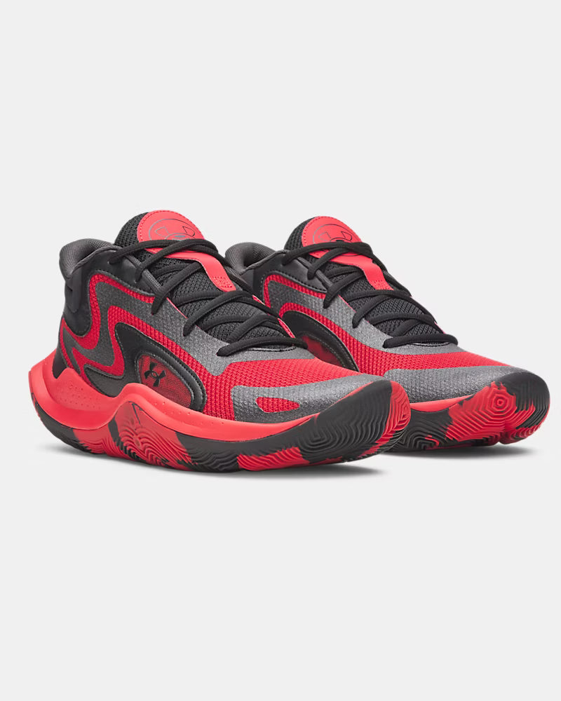 .UNDER ARMOUR MENS JET '25 - Red / Metallic Black / Black - (6001585-601) - ? CODE - R2L?