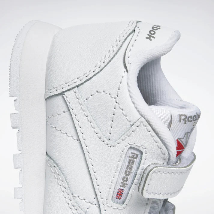 .REEBOK TODDLERS CLASSIC LEATHER 2V - WHITE - (100010355) - LRV - R1L9