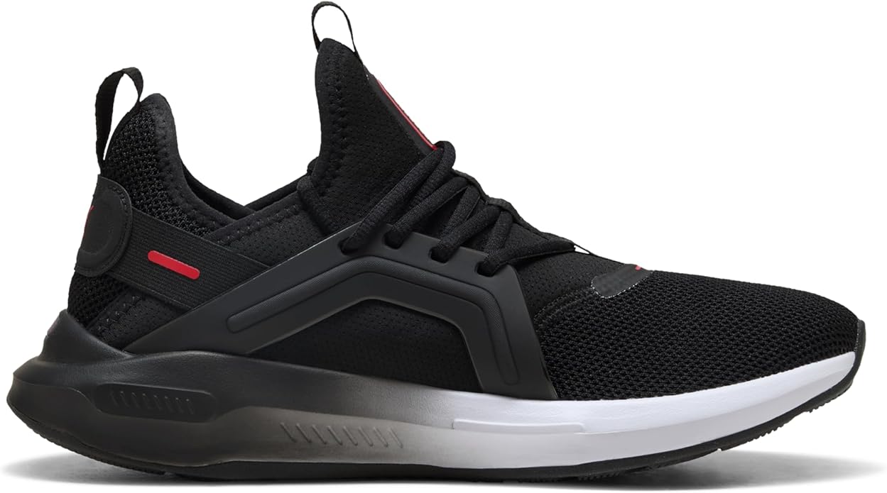 .PUMA Softride Enzo 5 Running Shoes - BLACK/RED/WHITE - (311098-35) - ET - R1L5