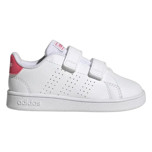 .ADIDAS TODDLER ADVANTAGE LIFESTYLE COURT - WHITE/PINK - (GW6501) - AG - R1L9