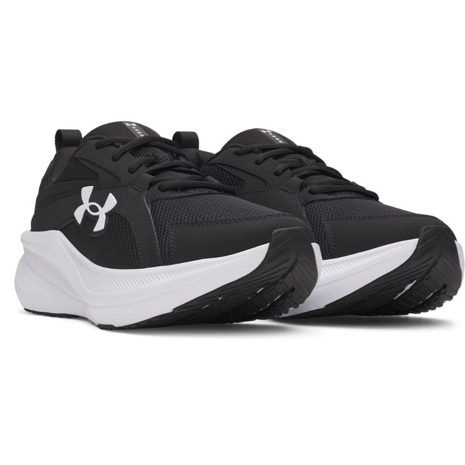 .Under Armour Charged+ Assert 11 Black/White Men's Running Shoes- (6006723-001) - BW - R2L16