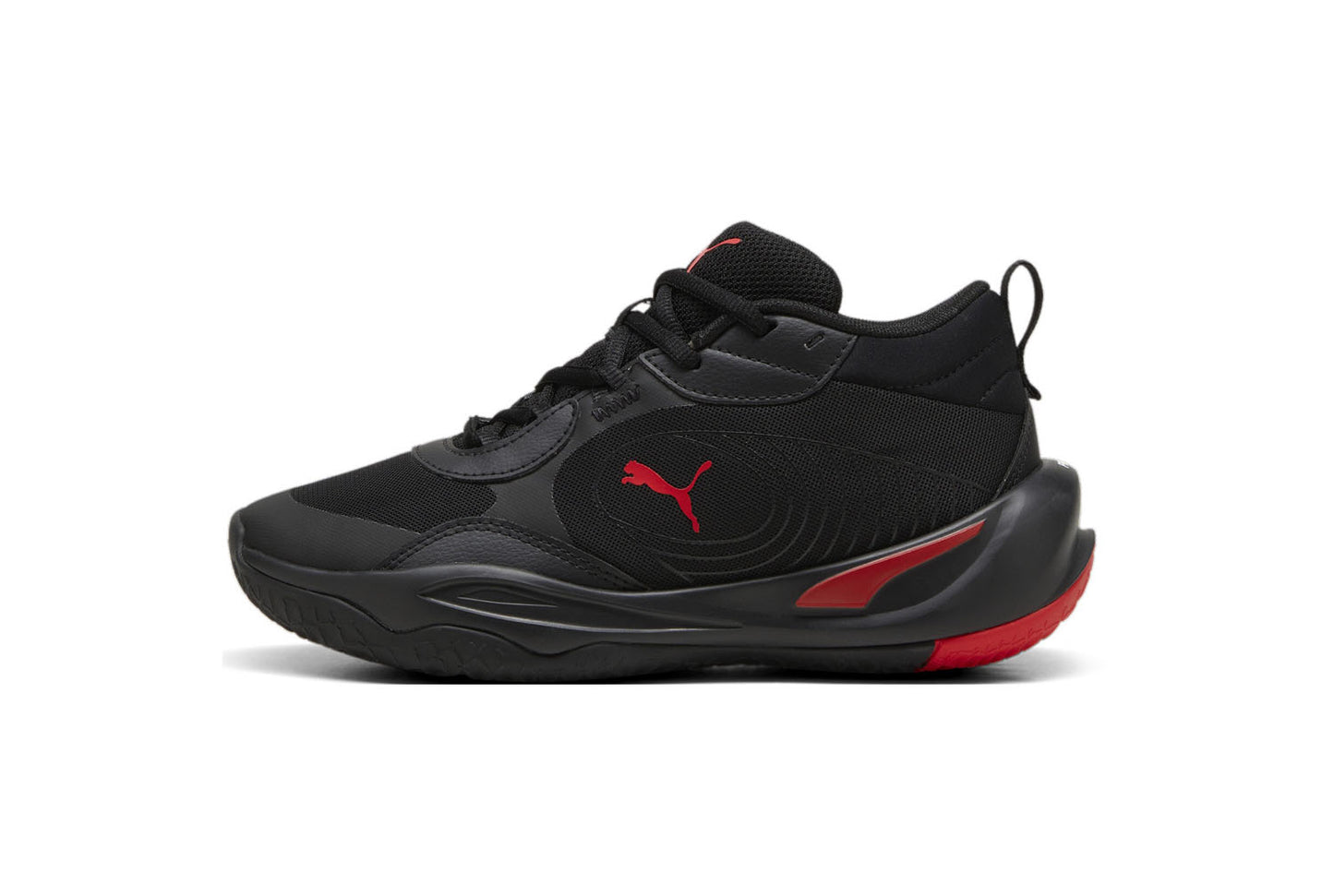 .PUMA PLAYMAKER PRO JR KIDS/YOUTH Basketball Shoes - BLACK/RED - (310370 04) - PJR - R1L3