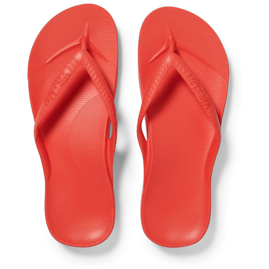 .Archies Unisex Classic Arch Support Coral Jandals - CRL - F