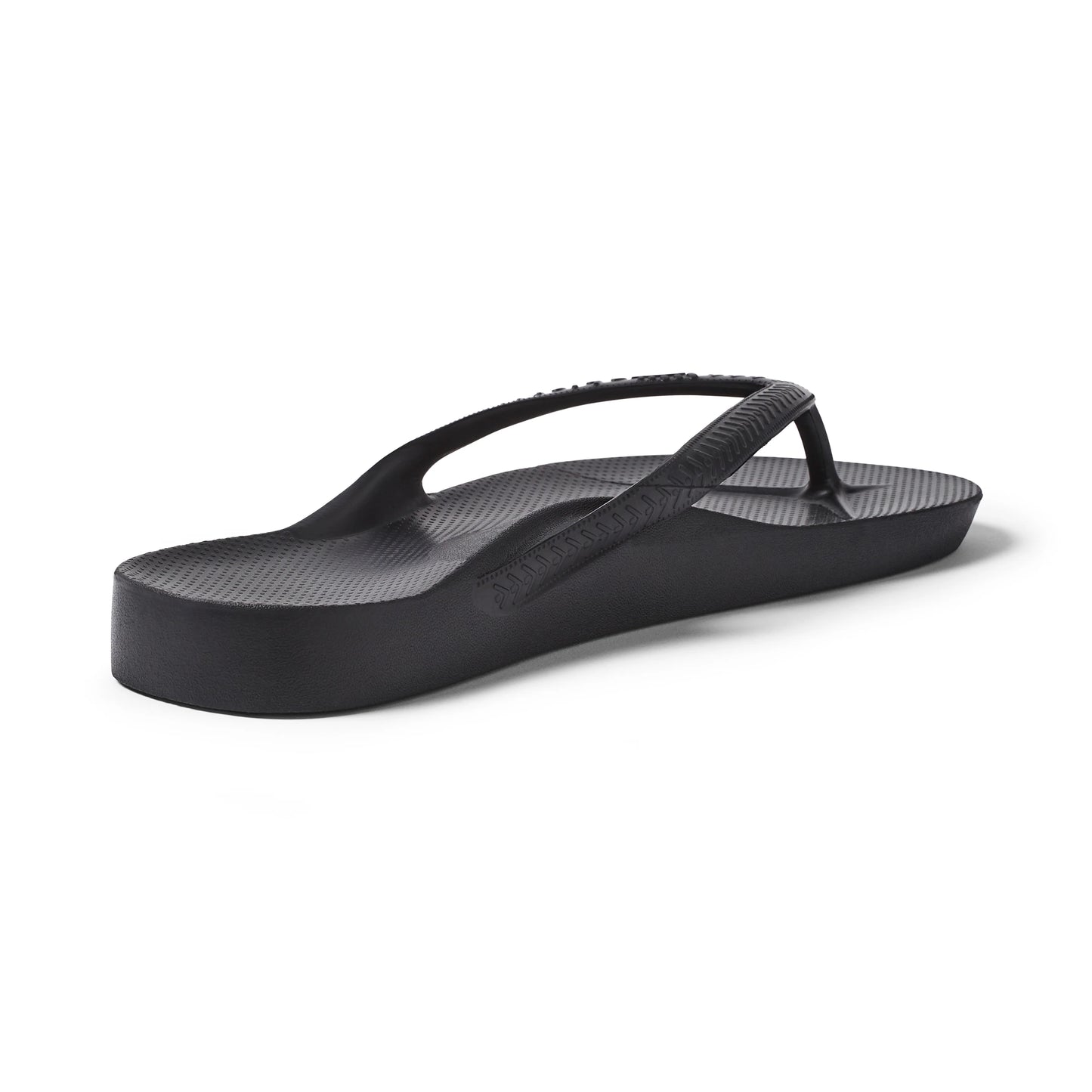 .Archies Unisex Classic Arch Support Black Jandals - BLK - F