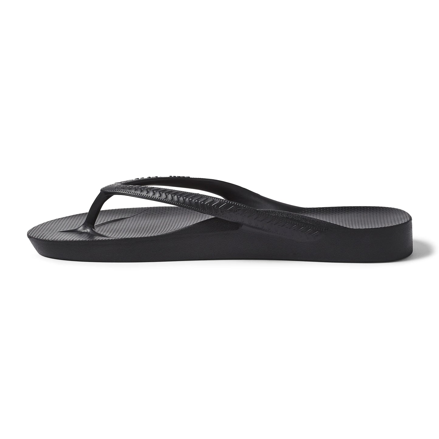 .Archies Unisex Classic Arch Support Black Jandals - BLK - F