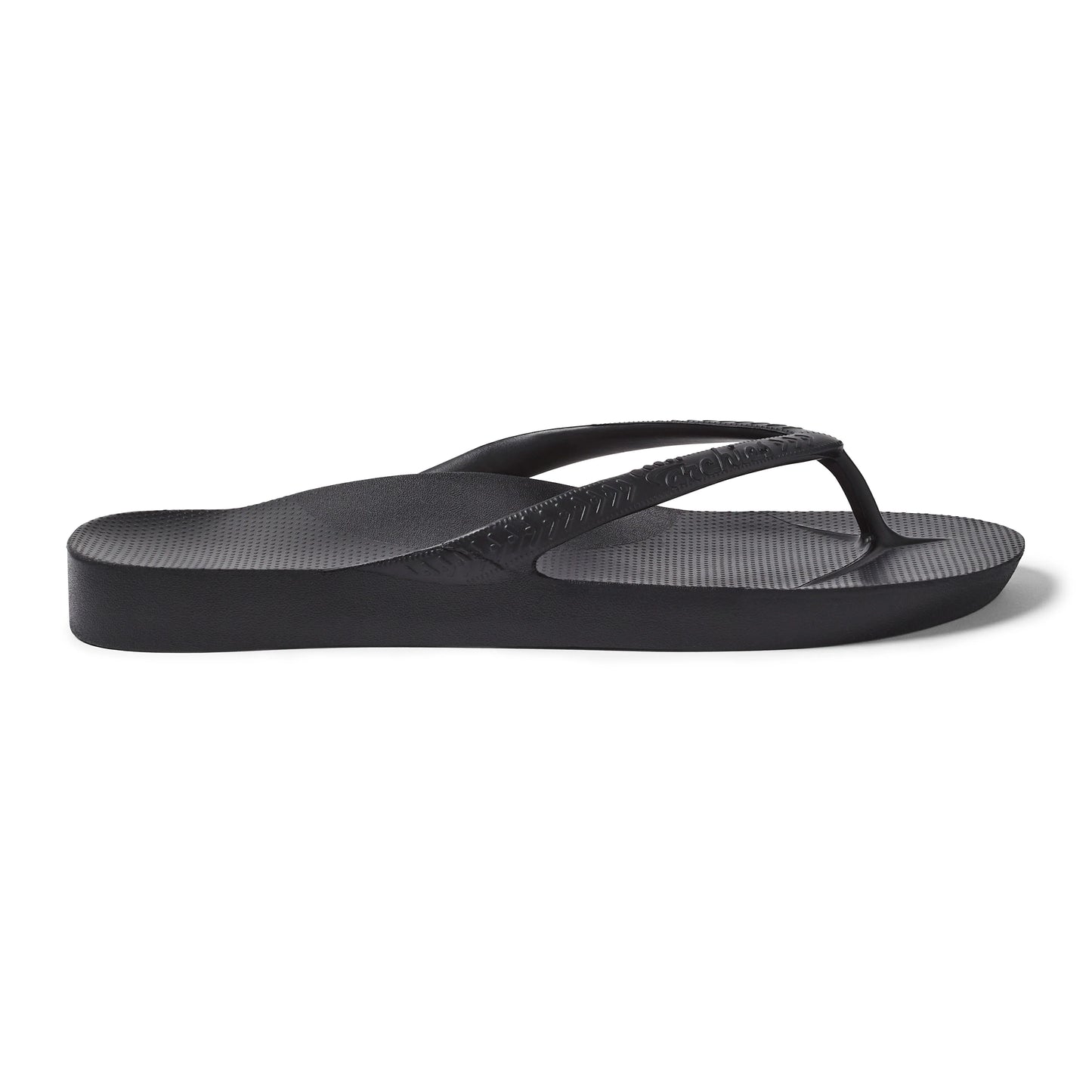 .Archies Unisex Classic Arch Support Black Jandals - BLK - F