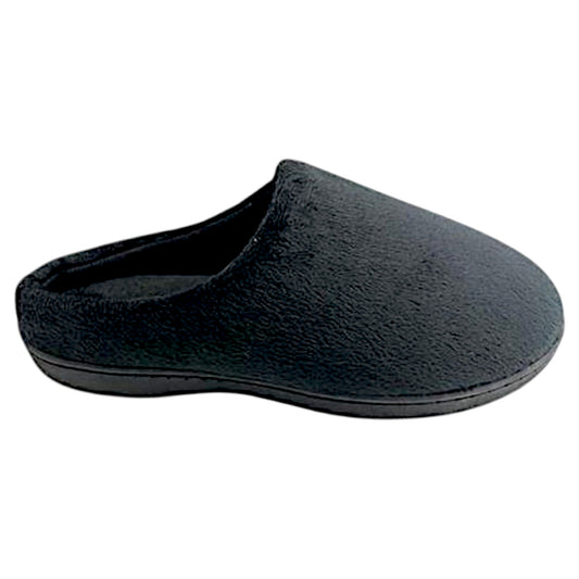 .Retts Womens Plain Half Slippers Black - B - F