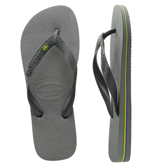 .Havaianas Mens Brazil Flip Flop Steel Grey - (BRAZIL 5178) - HV45 - F