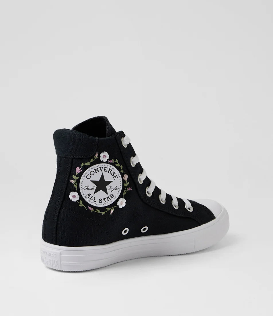 .Converse Day One Og High Top W Black White Petal Canvas Sneakers FOAM sole - (A20504C) - FLR - R1L7