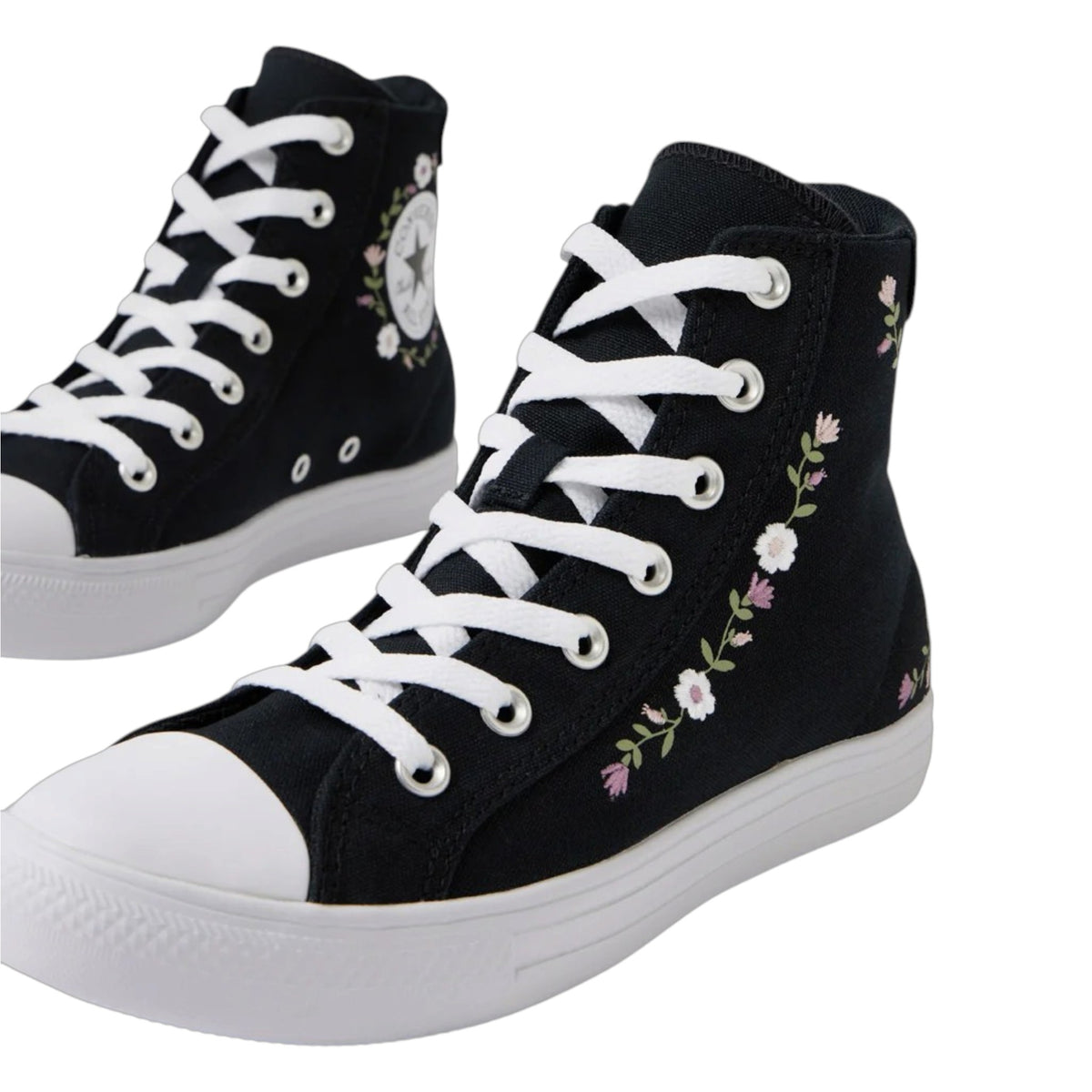 .Converse Day One Og High Top W Black White Petal Canvas Sneakers FOAM sole - (A20504C) - FLR - R1L7