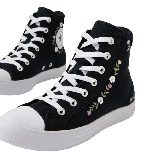 .Converse Day One Og High Top W Black White Petal Canvas Sneakers FOAM sole - (A20504C) - FLR - R1L7