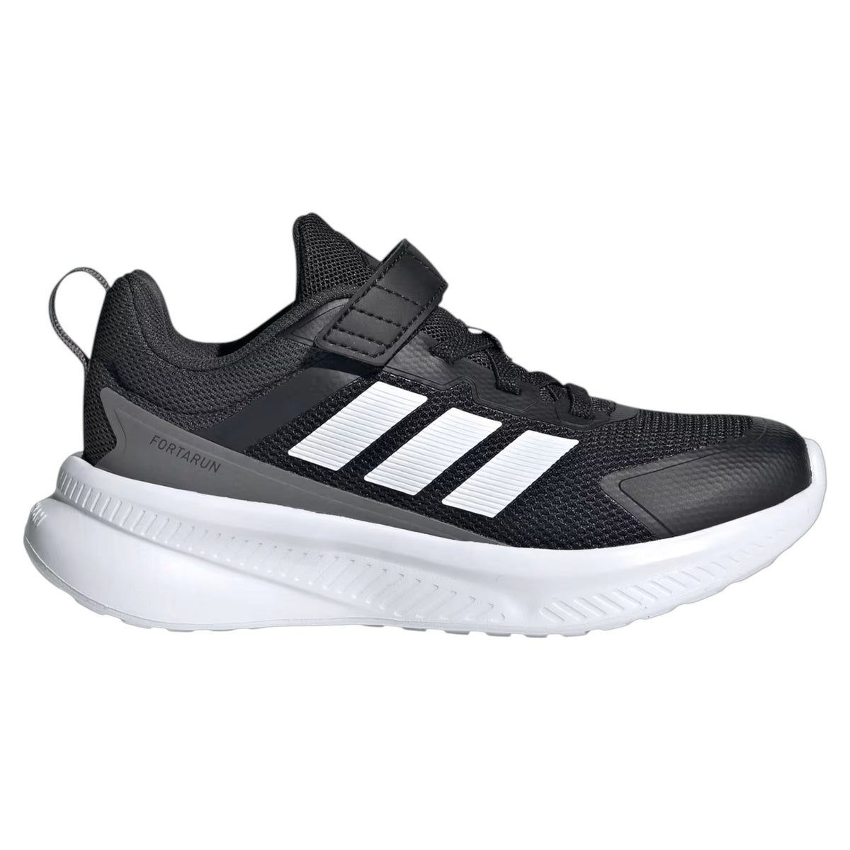 .ADIDAS KIDS FORTARUN 4.0 SHOES - BLACK/WHITE - (JQ5193) - IQ - R2L2