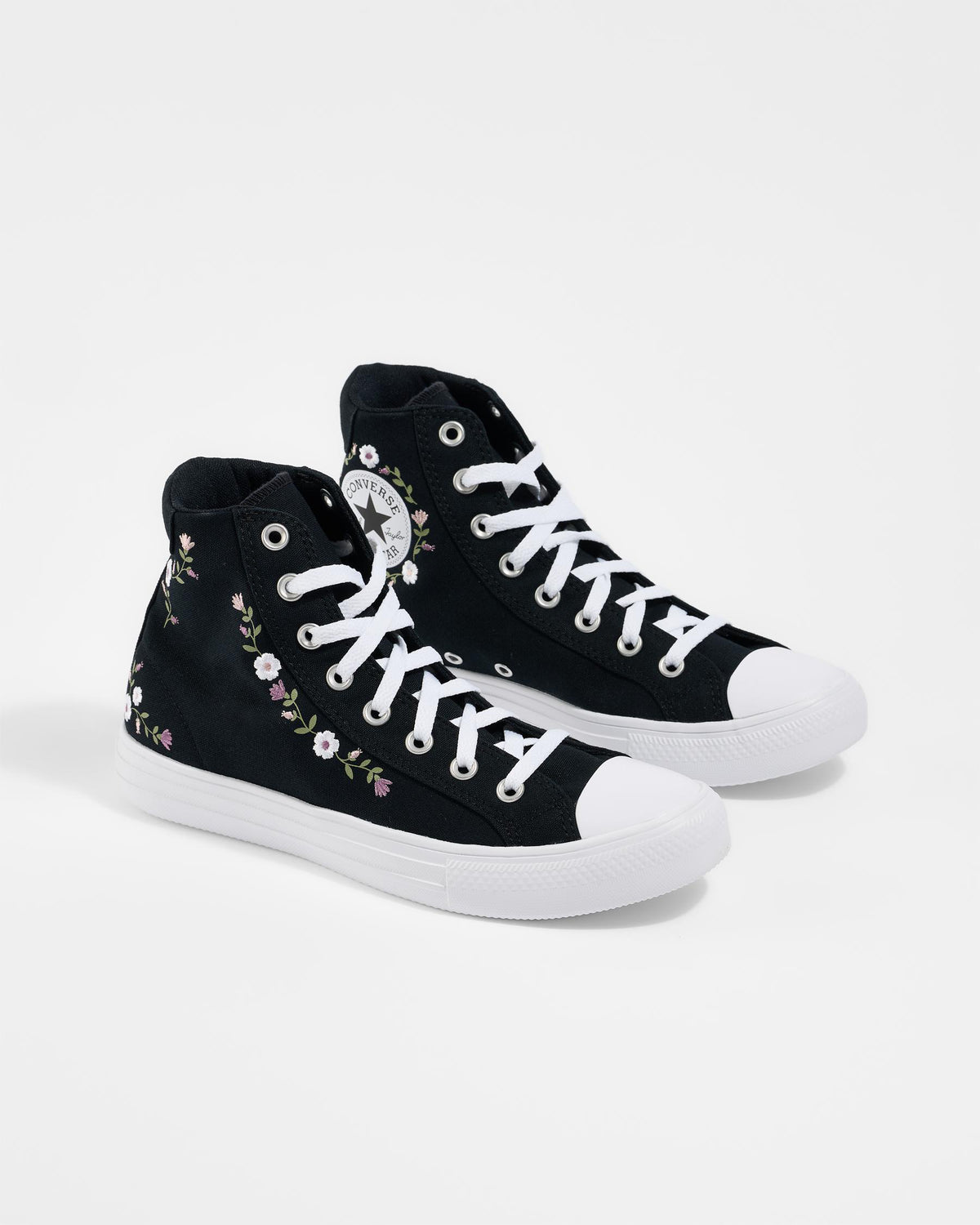 .Converse Day One Og High Top W Black White Petal Canvas Sneakers FOAM sole - (A20504C) - FLR - R1L7