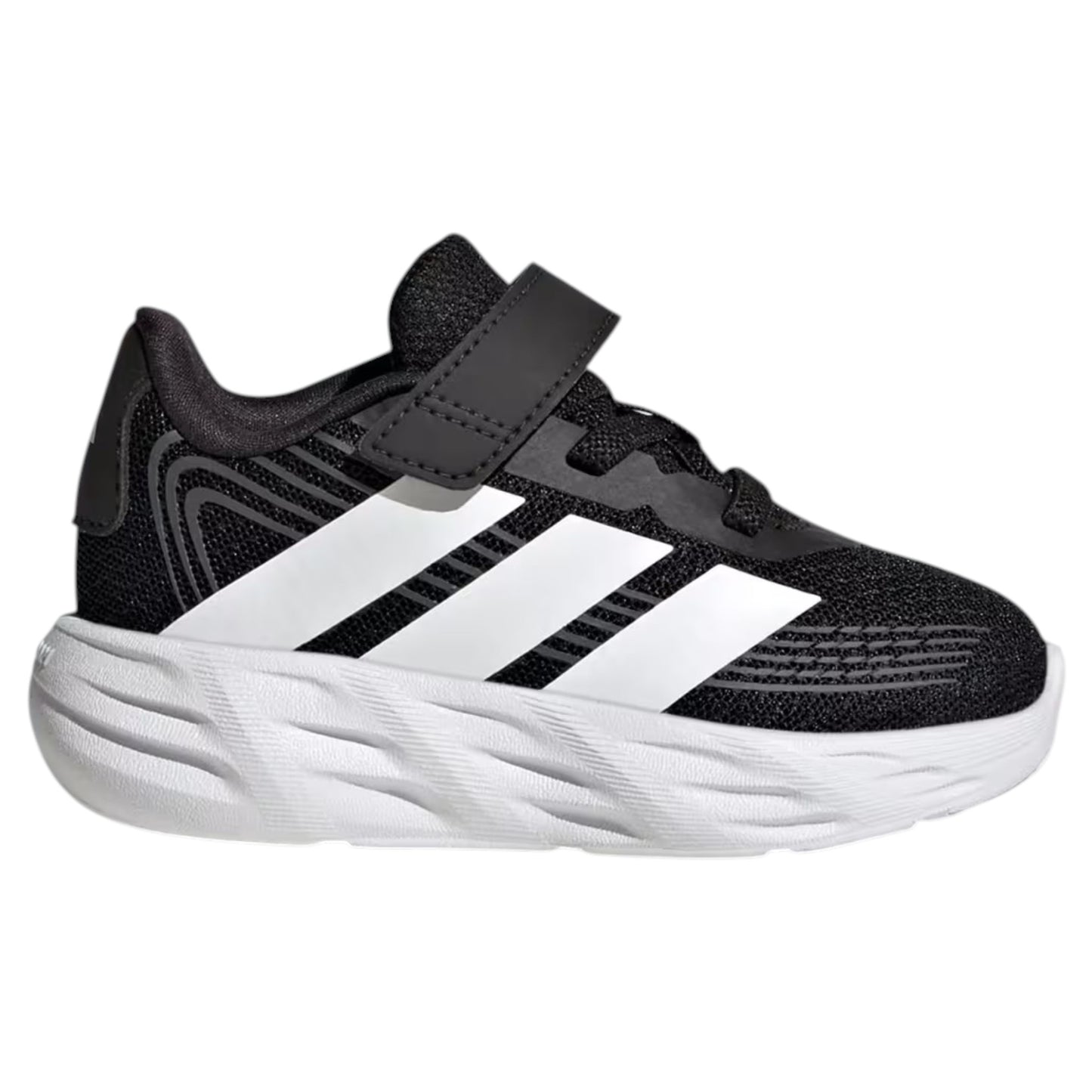 .Adidas Toddlers GALAXY 8 SHOES INFANT - BLACK/WHITE - (KI1681) - XY- R1L10