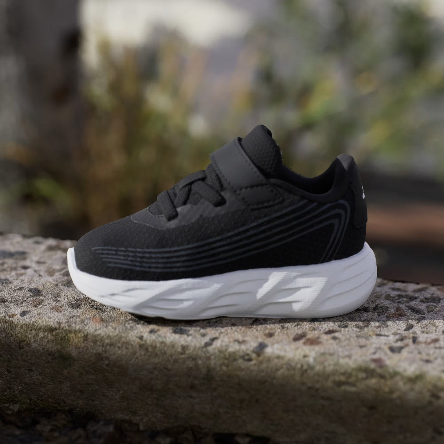 .Adidas Toddlers GALAXY 8 SHOES INFANT - BLACK/WHITE - (KI1681) - XY- R1L10