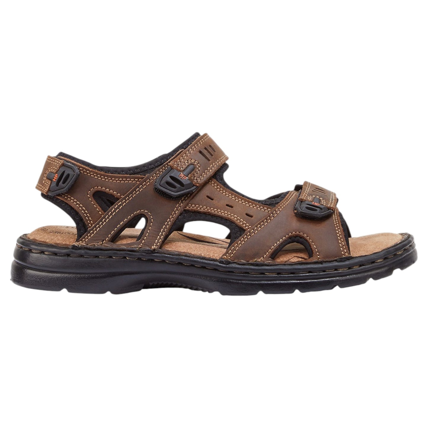 .Hush Puppies Simmer Brown Leather Sandal (146477) - SBR - F