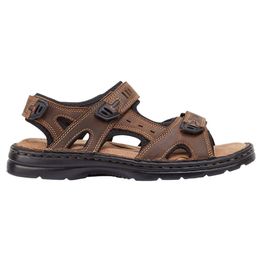 .Hush Puppies Simmer Brown Leather Sandal (146477) - SBR - F