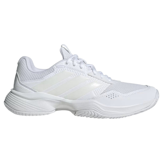 .Adidas GameCourt 3 All Court Tennis / Netball Shoes - WHITE/WHITE - (KI3600) - WHT - R1L5