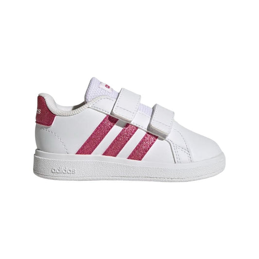 Adidas Toddlers Grand Court 2.0 Sneakers White/Pink (GY4768) - WP - R1L9