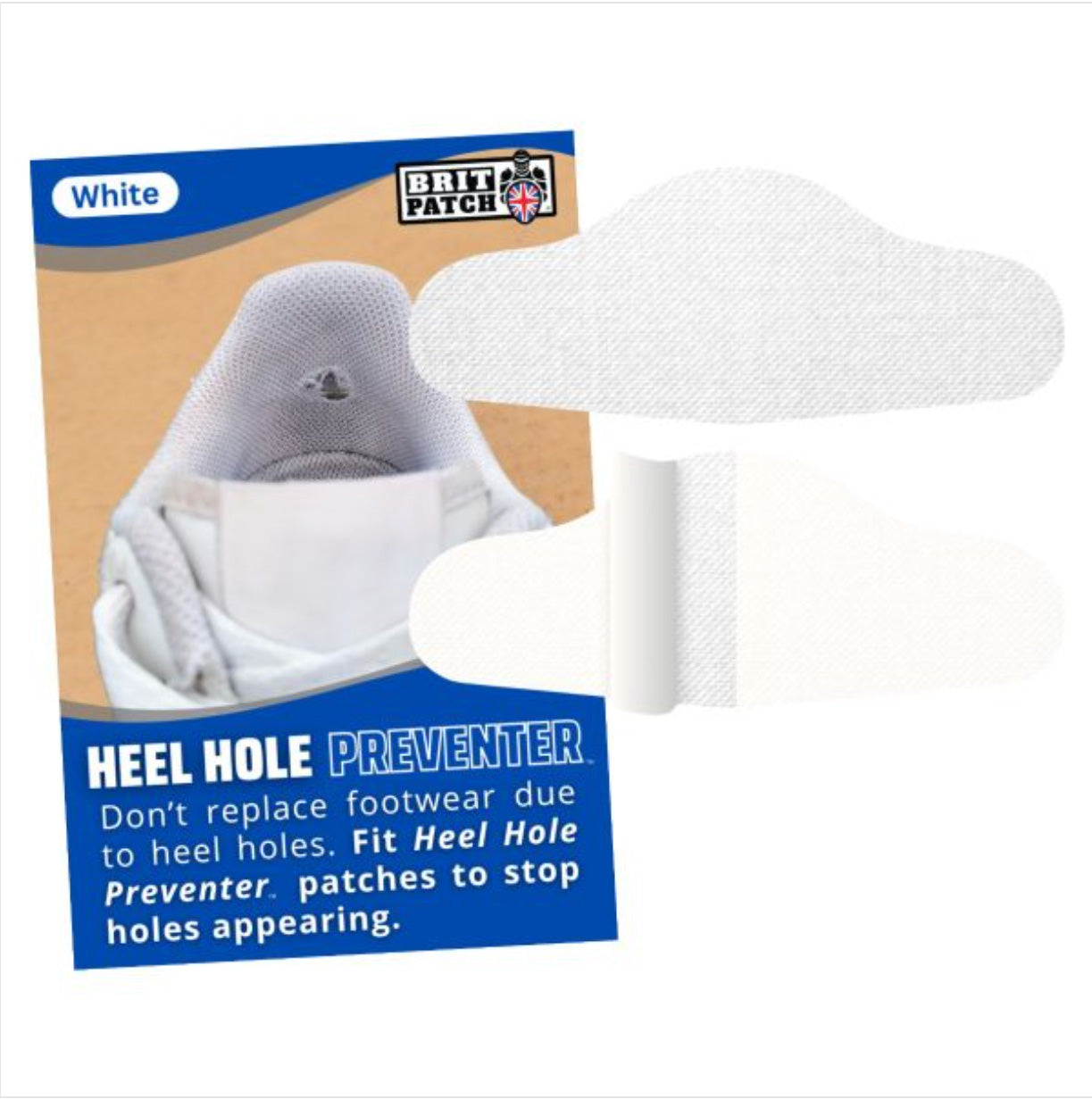 .Trainer Armour Heel Hole Preventer Pack "WHITE" (HH-01) - F