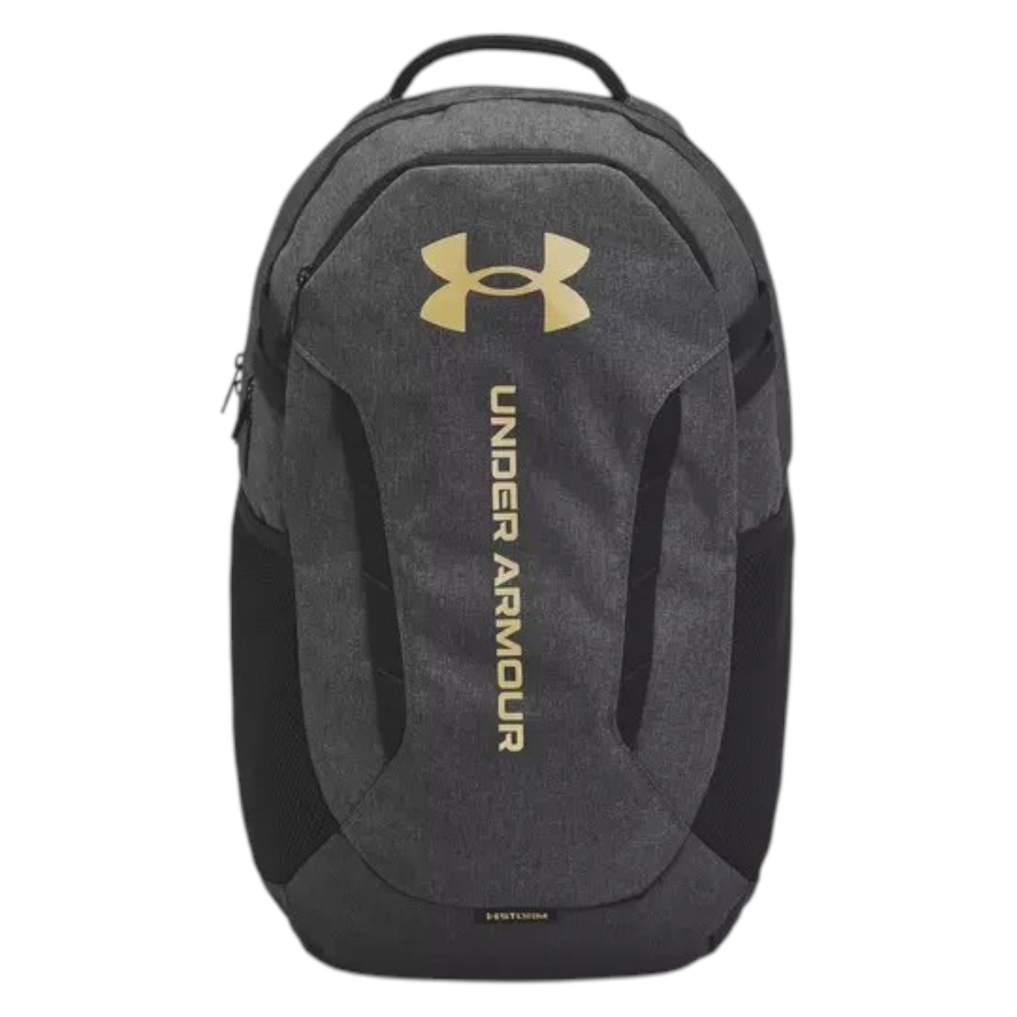 .Under Armour Hustle 6.0 BackPack - Black/Black/Metallic Gold - (1384672-005) - C25