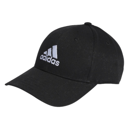 .Adidas COTTON TWILL BASEBALL CAP - Black/White- (II3513) - F