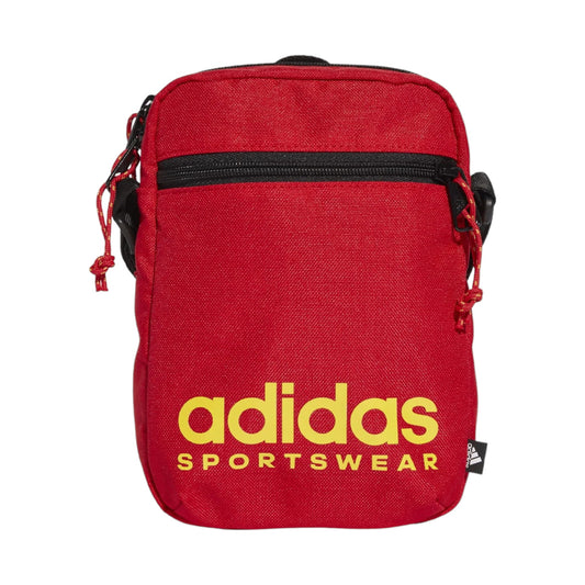 .ADIDAS SPORTSWEAR ORGANIZER NATIONS PACK SHOULDER BAG - RED/YELLOW - (JE6708) - F