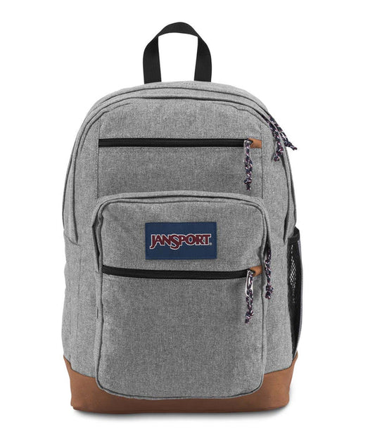 .Jansport Cool Student Grey Letterman Poly 34L Backpack - (JS0A2SDD3CL) - F - L/P